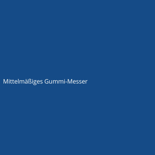 Mittelmäßiges Gummi-Messer