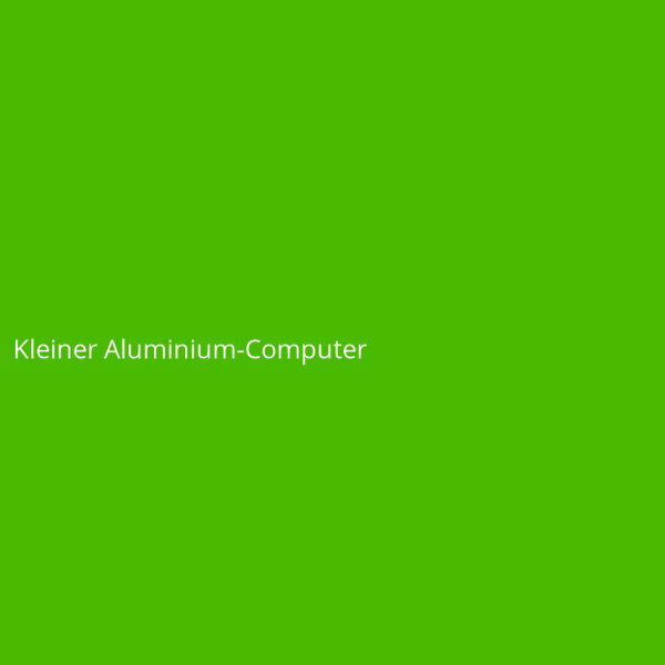 Kleiner Aluminium-Computer