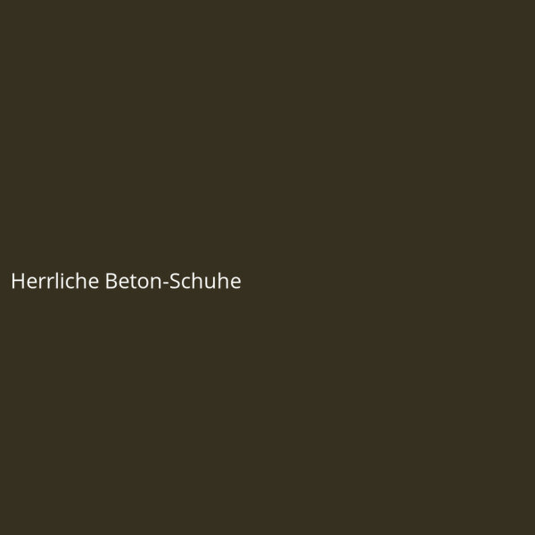 Herrliche Beton-Schuhe