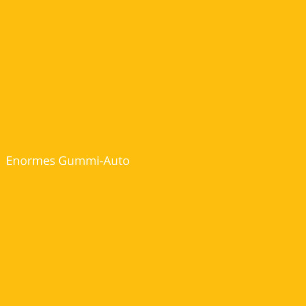 Enormes Gummi-Auto